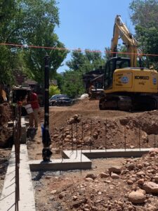 Footer concrete pour for new house build